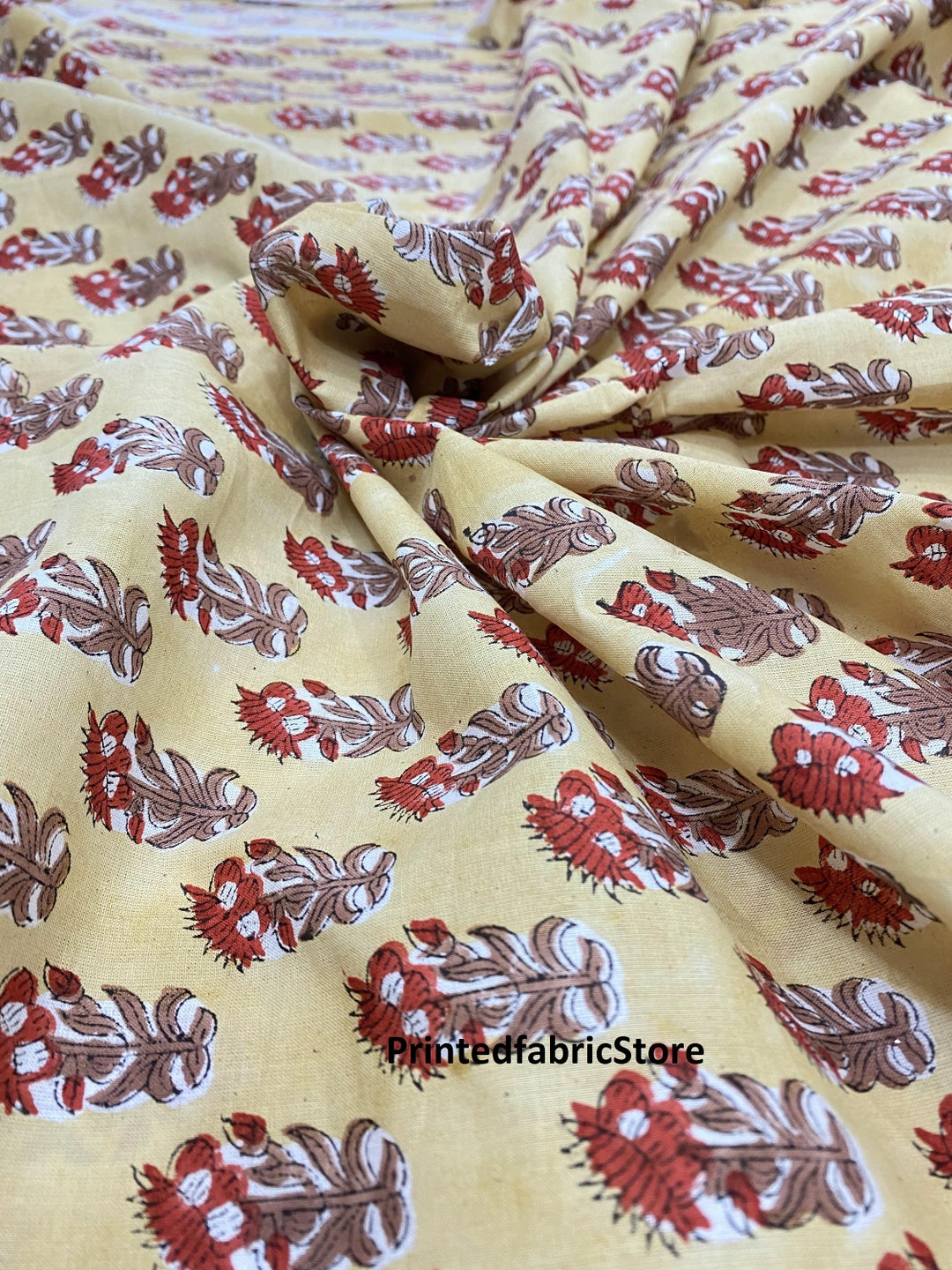 100% Cotton Fabric By The Metre – 140cm Wide, Perfect For Sewing, Quilting, Dresses & Crafts