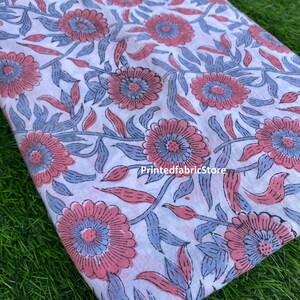 Floral print cotton fabric voile fabric hand block fabric sewing fabric dress making fabric quilting fabric dress material