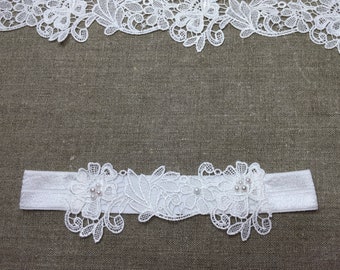 Garter Lace Flowers Wedding Garter Bridal Gift Custom Made Handmade