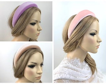 Headband velvet headband headpiece vintage headband lace headpiece