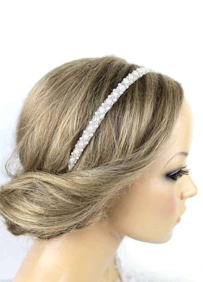 Braut Haarreif Mit Kristallen & Perlen – Eleganter Haarschmuck Für Hochzeit & Festliche Anlässe
