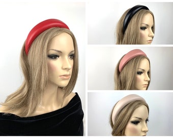 Headband Faux Leather Headband Christmas Vintage Headband Lace Headdress