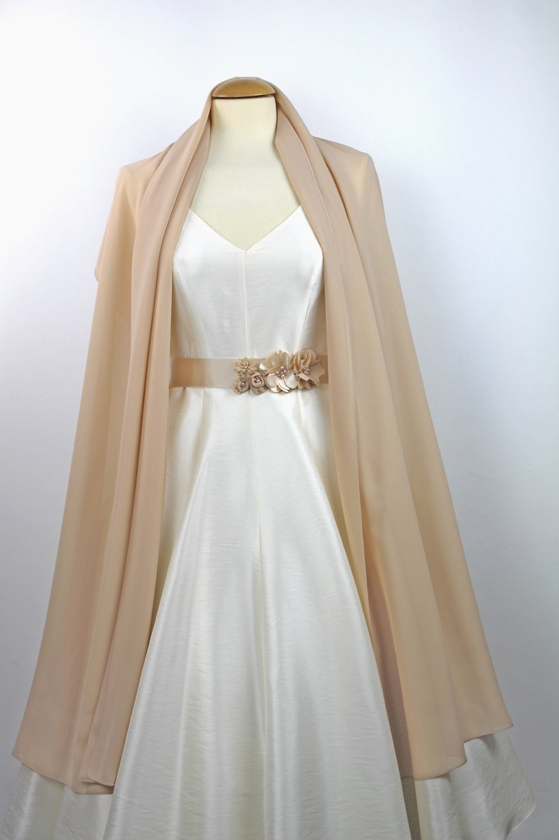 Bridal Stola Chiffon Scarf Stole