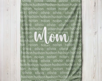Personalized Blanket for Mom, Mother's Day blanket, Gift for Mother's Day, Gift for Mom, Personalized Mom Blanket, Personalized Grandma Gift
