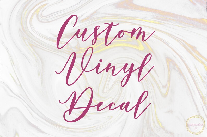 Create Your Own Vinyl Decal Custom Vinyl Decal Name Etsy