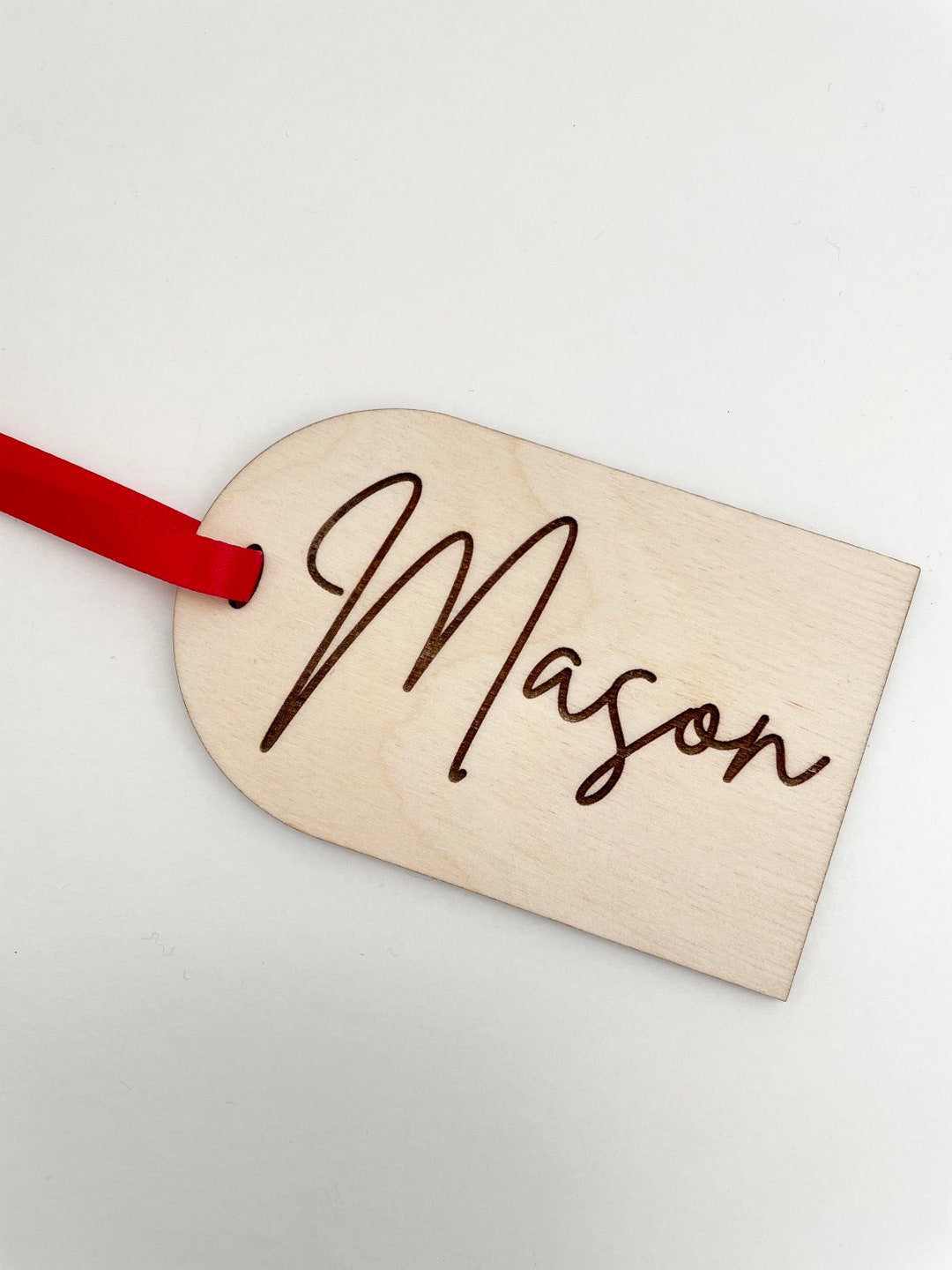 Personalized Wooden Gift Tag, Birthday Gift Tags, Personalized Gift