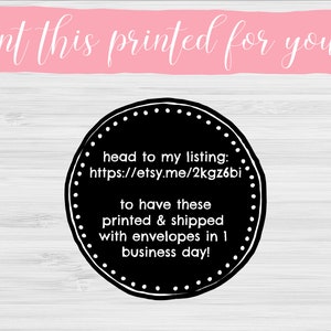 Rae Dunn Inspired Thank You Card Note Card Printable - Etsy