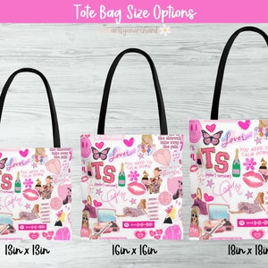 Large Personalized Tote Bag, Swift Tote Bag, Custom Tote Bag, Swiftie Bag, TS Bag, in my era Gift, Swifty Teen Gift, TSwift Inspired Tote image 6