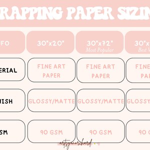 Emballage cadeau rose pour baby shower, papier cadeau féminin, papier cadeau personnalisé Coquette preppy avec noeud rose, noeuds parisiens roses, noeuds et bébé image 4