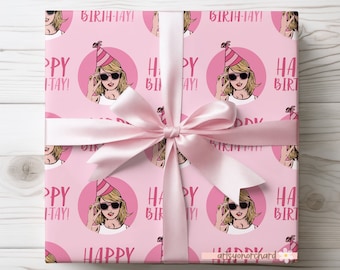Buon compleanno-Tay Swifty / Carta da regalo compleanno Swifty / Confezione regalo ispirata a Taylor / Regalo per fan di Swifty / Swift Merch / Versione di Taylor