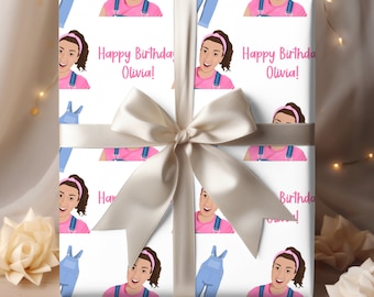Ms Rachel Personalized Birthday Wrapping Paper, Ms Rachel Kids Party gift Wrap, In my Ms Rachel Era, Rachel is my Bestie, custom Gift Wrap