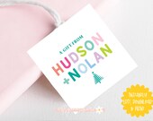 Personalized Gift Tag, Custom Tag, To From Tag, Christmas tag, A gift from tag, Editable christmas tag, DIY gift tag, Holiday Party Tag