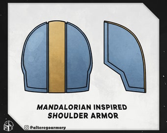 Armadura de hombro inspirada en Mandalorian