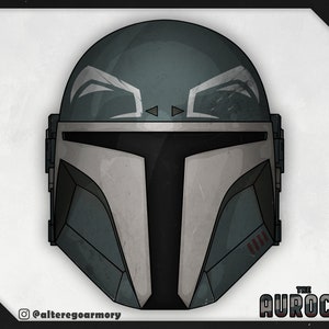 The Auroch: 3D printable helmet inspired by the Mandalorian