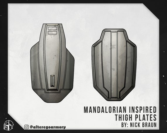 Mandalorian inspired thigh plates by Nick Braun