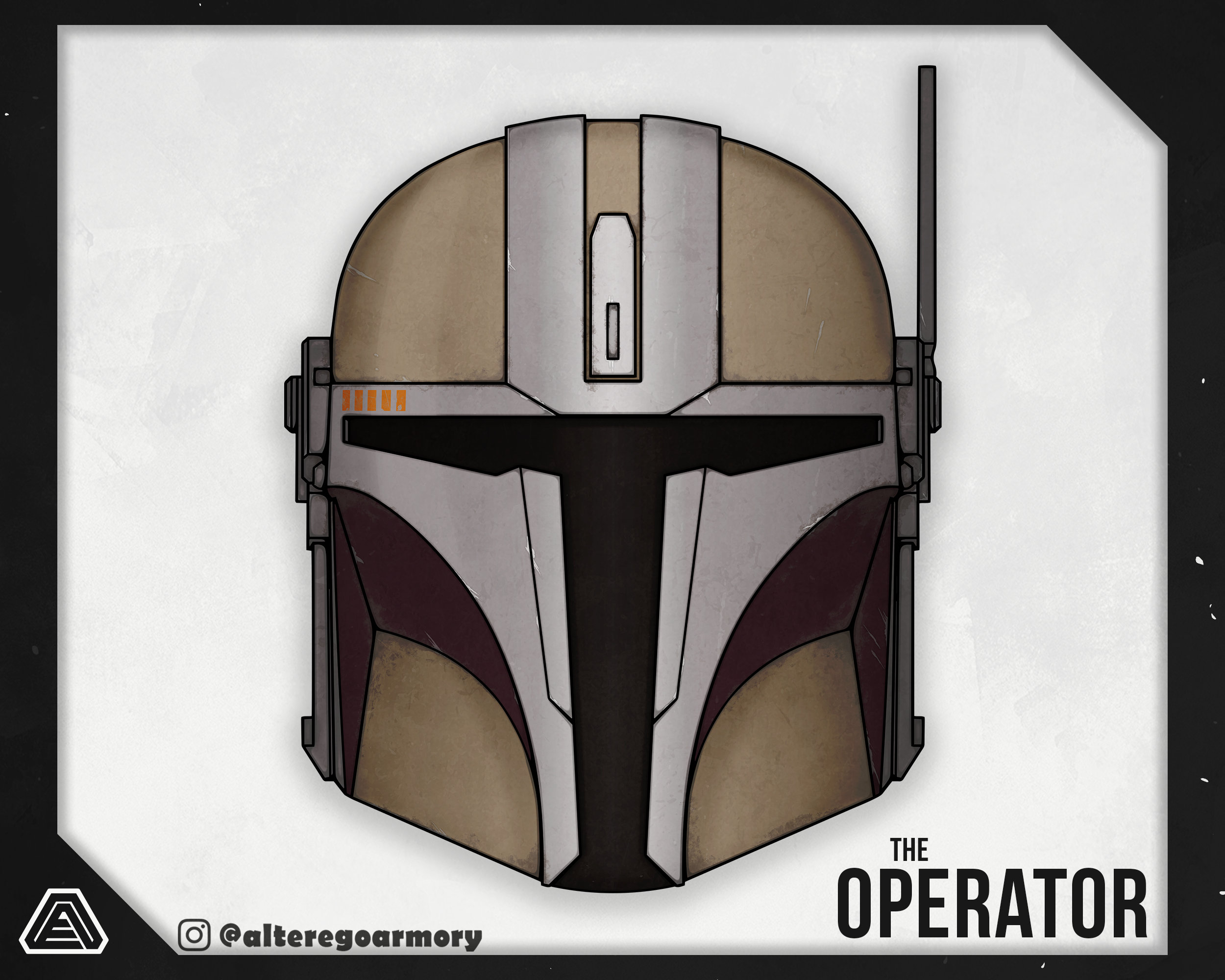 The Operator: 3D Printable Helmet Inspired by the Mandalorian