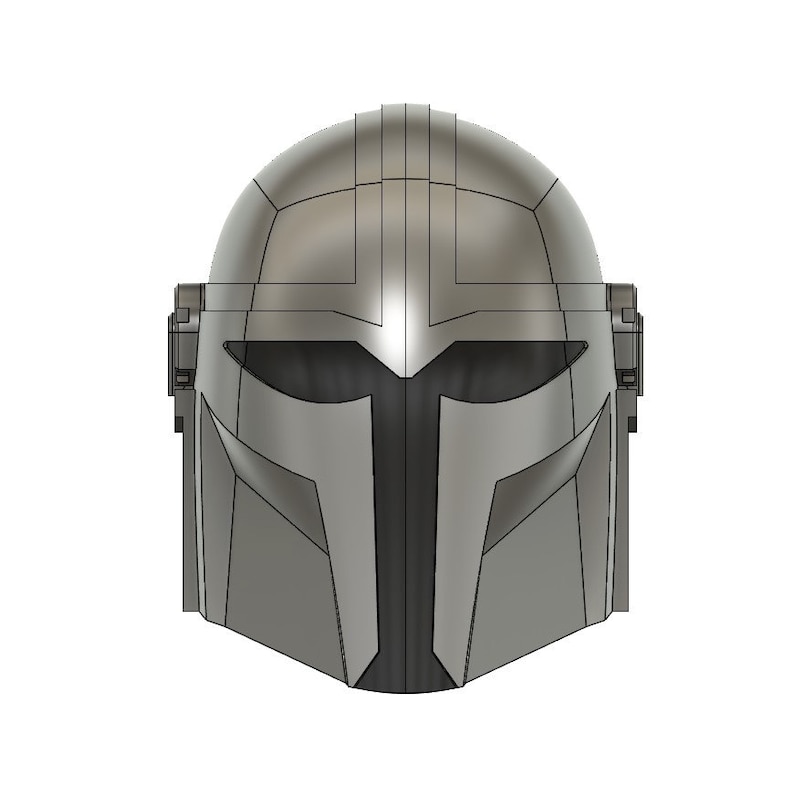 May include: A silver and black helmet with a visor and a detailed design. The helmet has a textured surface and a sleek, futuristic look.