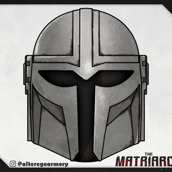 The Matriarch: 3D printable helmet inspired by the Mandalorian