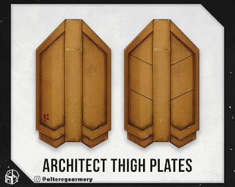 Star War inspired armor: The Architect's Thigh Plates