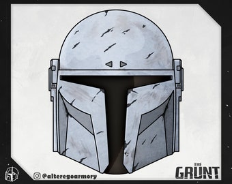 El Grunt: casco imprimible 3D inspirado en el Mandalorian