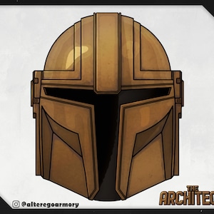 The Architect: 3D printable helmet inspired by the Mandalorian