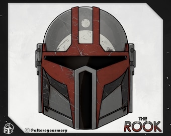 The Rook: 3D printable helmet inspired by the Mandalorian