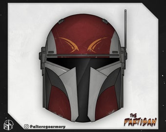 The Partisan: casco imprimible en 3D inspirado en el Mandaloriano