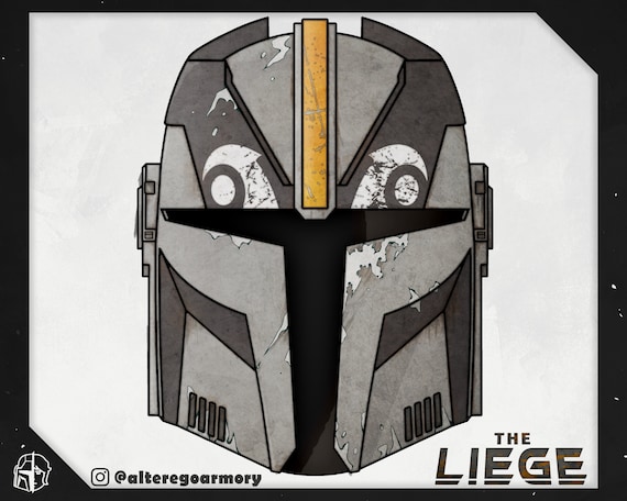 The Liege: 3D printable helmet inspired by the Mandalorian