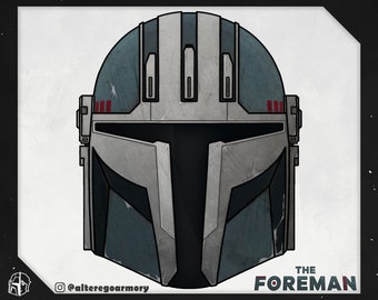 The Foreman: 3D printable helmet inspired by the Mandalorian
