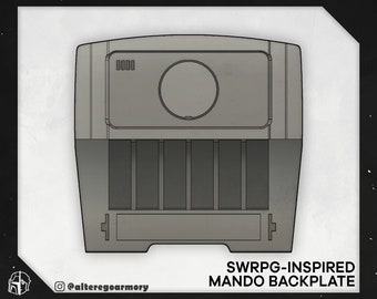 Star Wars RPG Mandalorian inspired backplate
