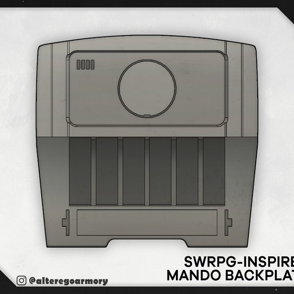 Star Wars RPG Mandalorianisch inspirierte Backplate