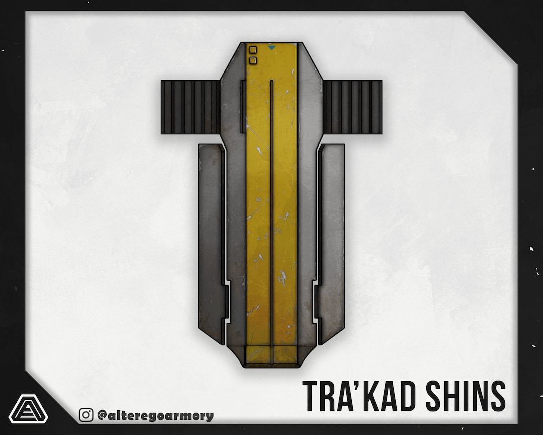 Tra'kad Shins: 3D Printable Shin Armor Inspired by the Mandalorian - Etsy
