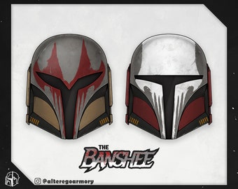 The Banshee: 3D printable helmet inspired by the Mandalorian