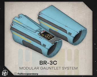 Inspirado en Mandalorian: BR-3C Modular Gauntlet System