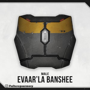 Mandalorian Inspired: Male Banshee Chest Plate