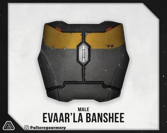 Mandalorian geïnspireerd: mannelijke Banshee borstplaat