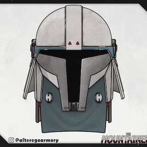 The Mountaineer: 3D Printable Custom Designed Mandalorian Helmet