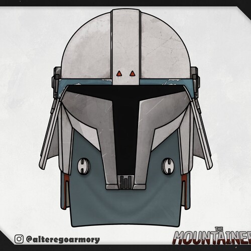 The Liege: 3D Printable Helmet Inspired by the Mandalorian - Etsy