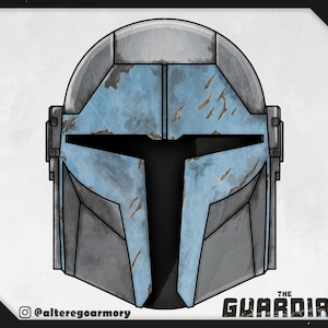 The Guardian: 3D printable helmet inspired by the Mandalorian