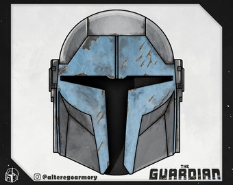 The Guardian: casco imprimible en 3D inspirado en el Mandaloriano