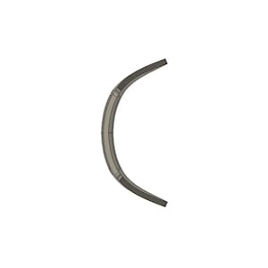 May include: A silver-colored metal headband with a curved design.