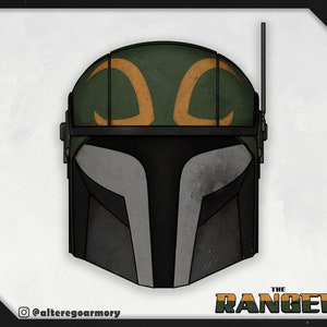 The Ranger: 3D printable helmet inspired by the Mandalorian