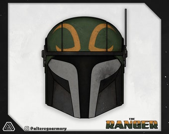 The Ranger: 3D printable helmet inspired by the Mandalorian