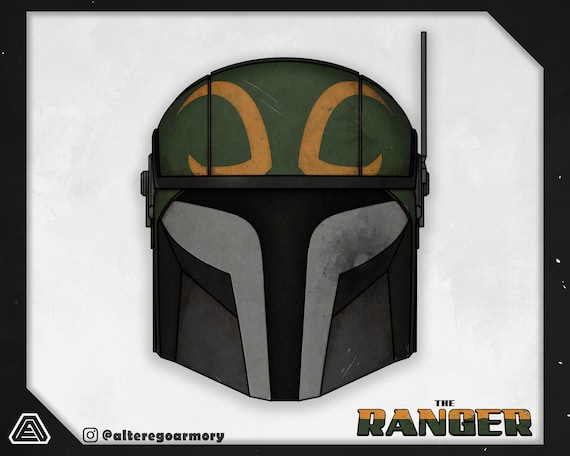 The Ranger: 3D Printable Helmet Inspired by the Mandalorian - Etsy