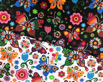 Butterflies fabric | Etsy