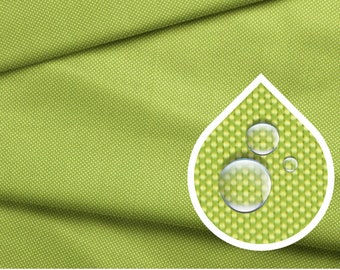 Tissu imperméable OXFORD couleur chaux polyester 100% enduit d’un côté de polyuréthane. (PU / WD)