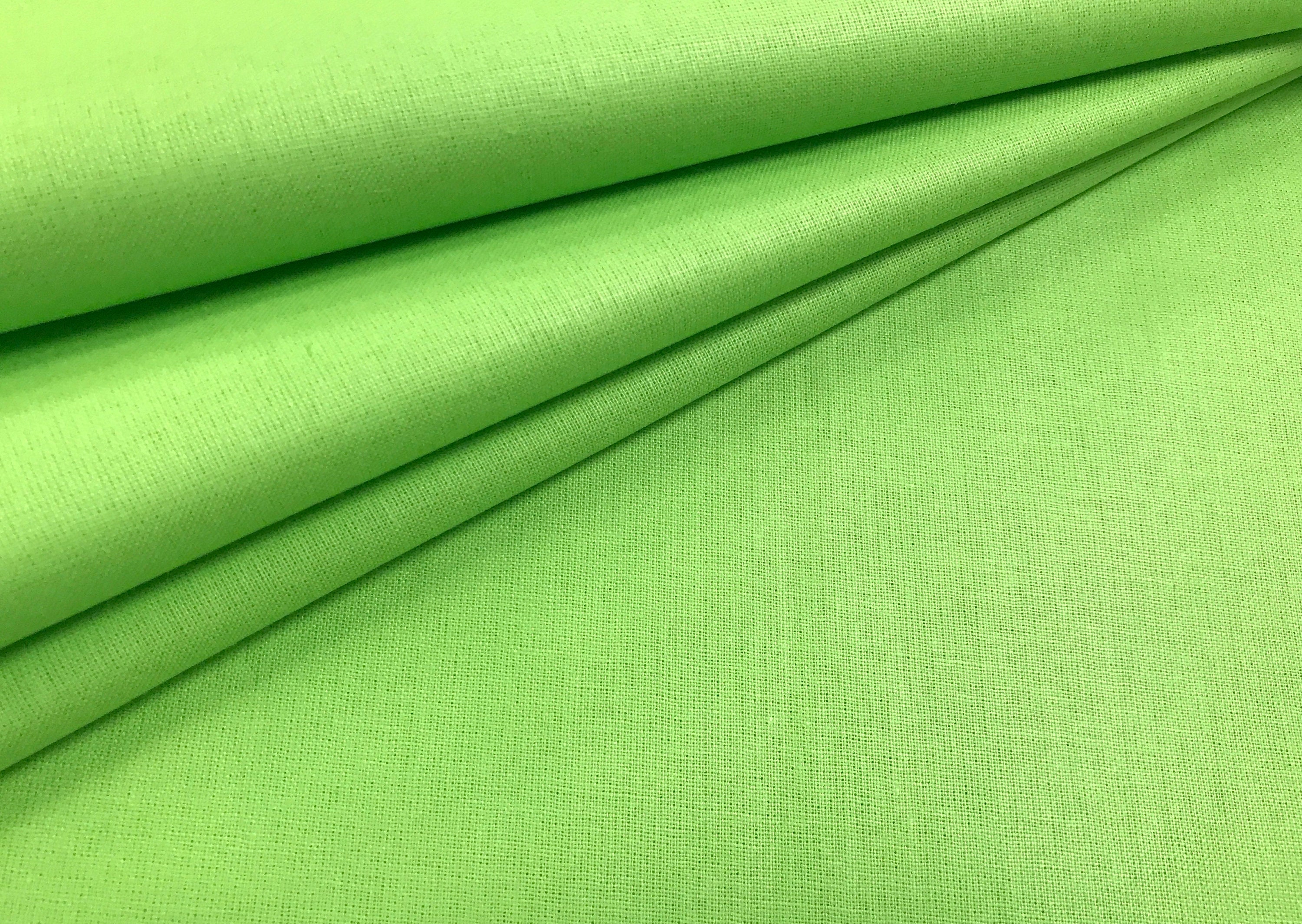 Monochrome green cotton fabric by yard Fabric for sewing Etsy