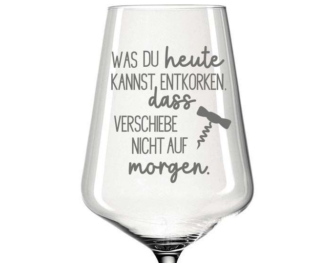 Weinglas mit witzigem Spruch personalisiert Weinglas Etsy.de