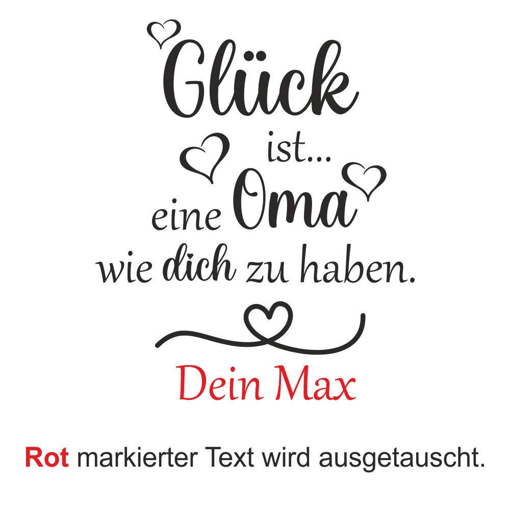GlasVase Glück ist eine Oma wie dich zu haben mit Deinem Etsy