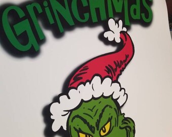 Grinch door hanger | Etsy